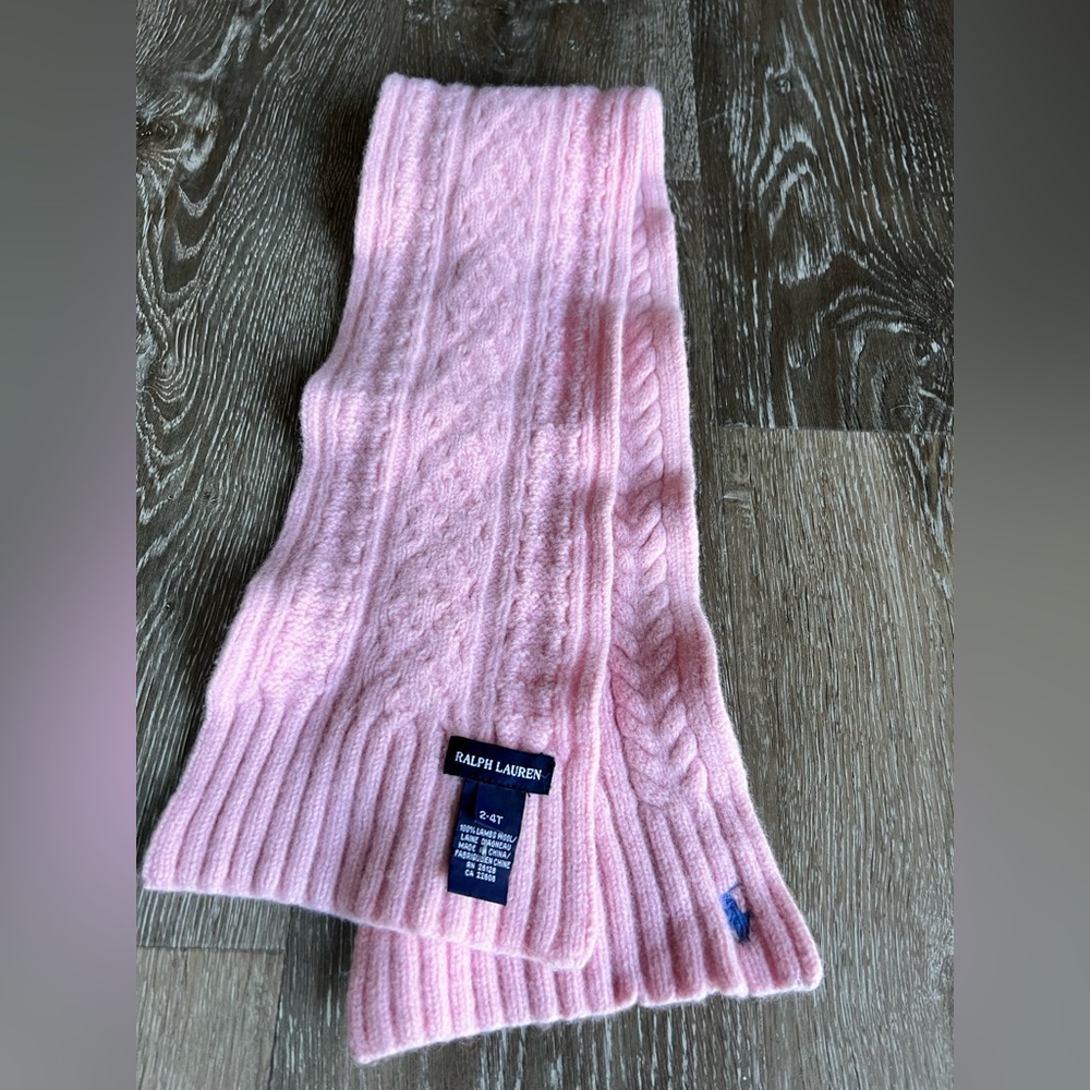Ralph Lauren pink scarf 2-4T